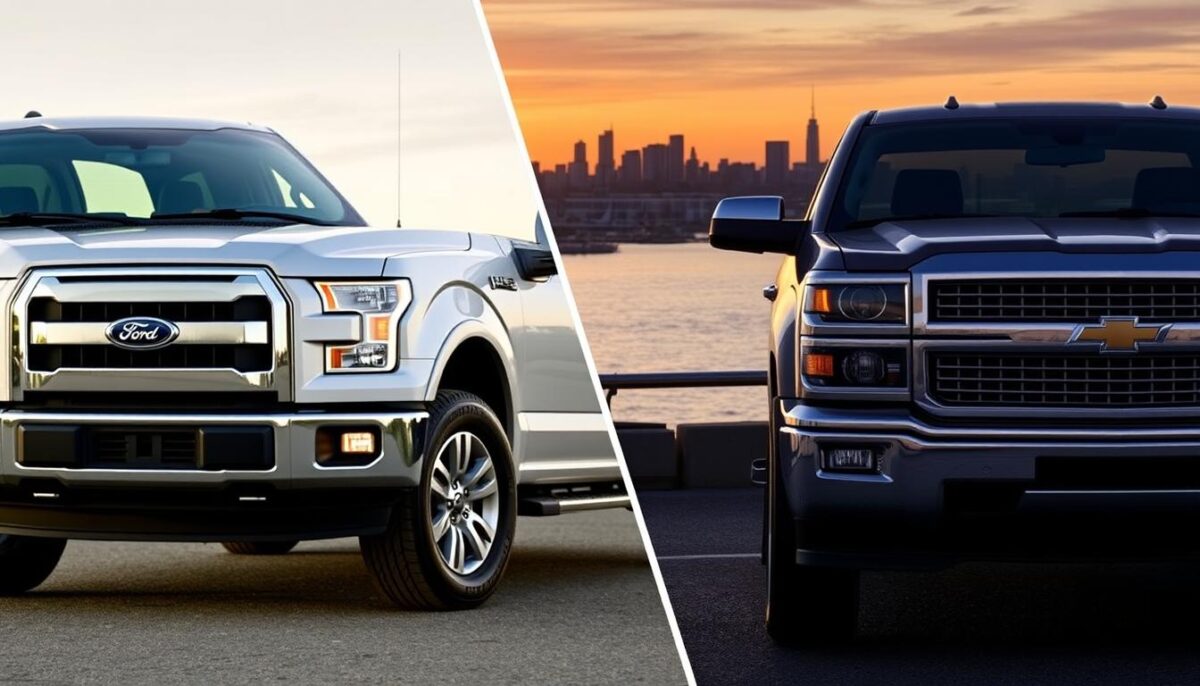 Ford F 150 design and Chevy Silverado design comparison